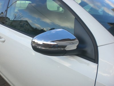 Накладки на зеркала  (нерж.) 2 шт   VW JETTA 2011 >